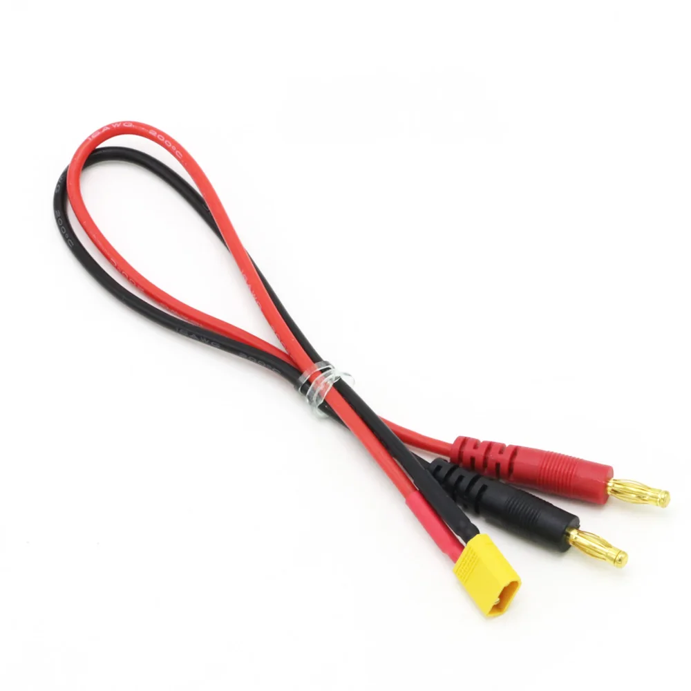 RC Battery Charge XT30 to 4.0mm Banana Plug 16AWG 20cm Cable Connector for RC Helicopter Quadcopter Lipo Battery