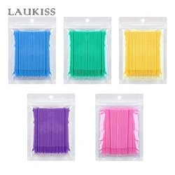 300/500/1000pcs Micro Brush Eyelashes Extension Individual Lash Removing Swab Micro Brush For Eyelash Extension Tools