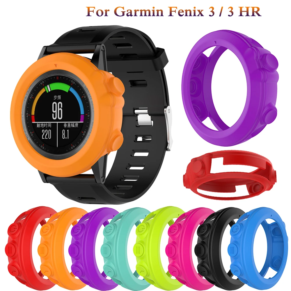 Funda protectora de silicona para reloj inteligente, carcasa moderna para Garmin Fenix 3/3 HR/ Sapphire/Quatix 3/Tactix Bravo