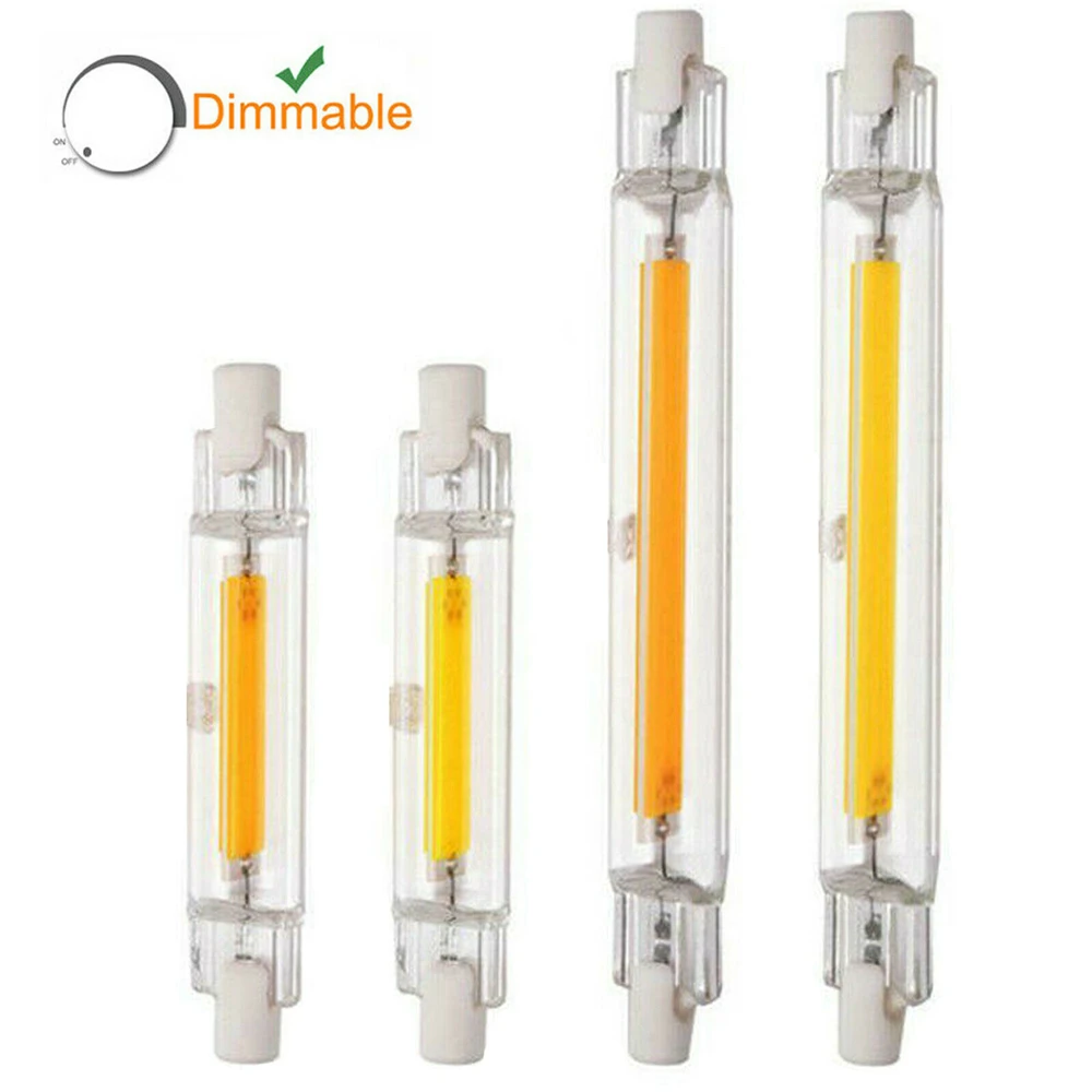 

15W 20W 30W 40W 50W R7S LED Glass Tube COB lamp 78MM 118MM R7S Corn bulb J78 J118 Replace Halogen Lighting AC 220V-240V Lampadas