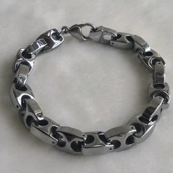 10mm width  men classic bike chain men jewelry hi-tech tungsten bracelet