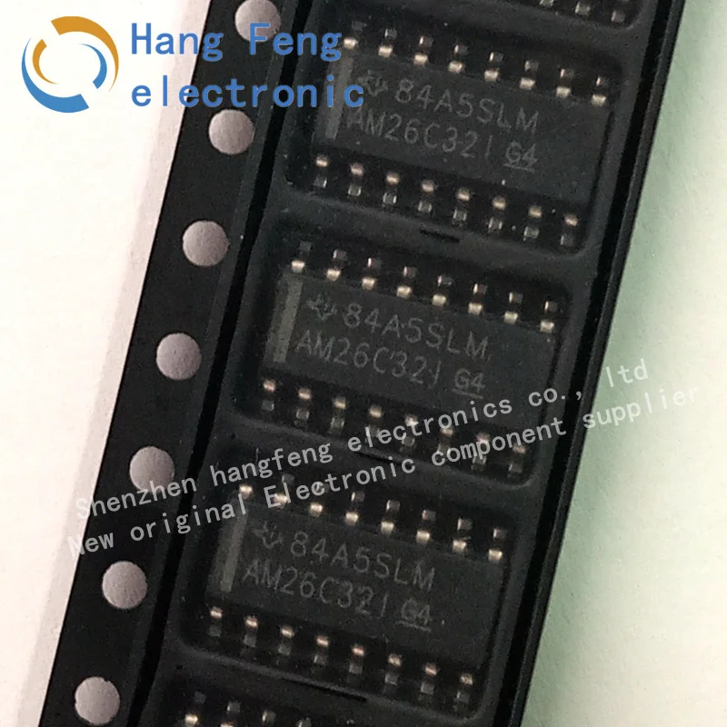 5pcs AM26C32IDR AM26C32I four-way differential line receiver SOP16 new original AM26C32ID AM26C32