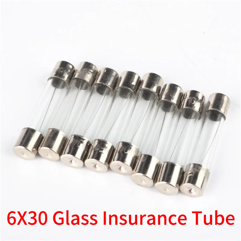 

6x30mm Glass Fuse 250V 0.1A 0.2A 0.5A 1A 2A 3A 4A Fast-acting Tube Fuse 5A 6A 7A 8A 10A 12A 15A 20A 30A Quick Blow AMP Fuse