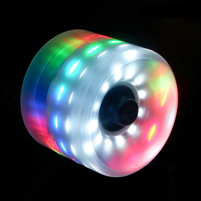 Skateboard Leucht Rad 6 Lampe Pu Transparente Hohe Elastische 82a Weichen Rad Bürsten Straße Vier Rad Lange Platte Blinkende Rad