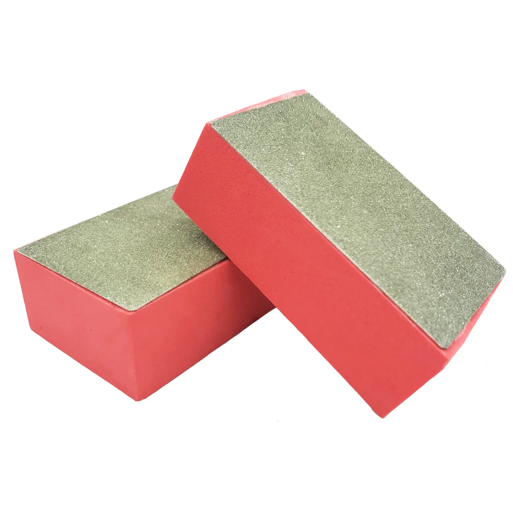 120 Grit Diamond Hand Polishing Pad 95*55*30mm For Ceramic Tile Glass Marble Edge Burr Steel Special-Shaped Rough Surface Grind