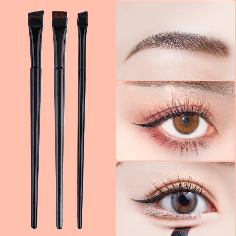 Single Blade Eyeliner Brush Eyebrow Brush Fine Hair Eye Liner Cream Brush Makeup Brushes Tool Eyebrow Powder Brush Flat Bevel