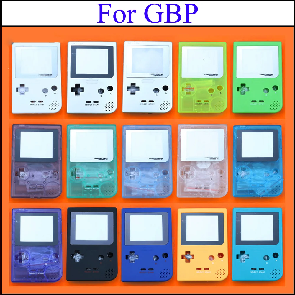 

YuXi Full Case Cover Housing Shell Replacement for Gameboy Pocket Game Console for GBP grey Shell Case with Buttons Kit