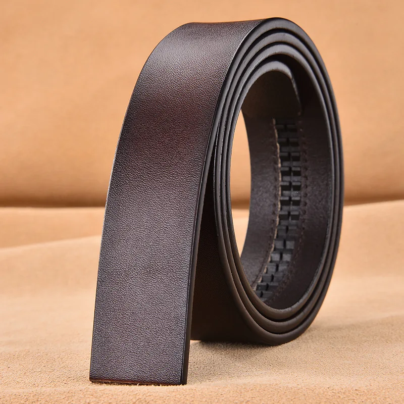 Hochwertiger PU-Ledergürtel für Herren, automatischer Schnallengürtel ohne Schnalle, modischer PU-Ledergürtel für Männer, keine Schnalle, 3,5 cm – Detail 3