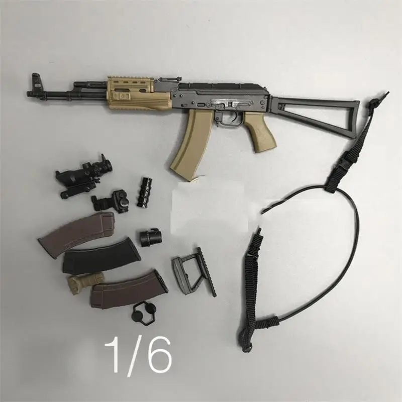 

In Stock For Sale 1/6th VTSToys VM-018 The Division Of Mutineers Weapon AK74M Full Set For Doll Action Collectable
