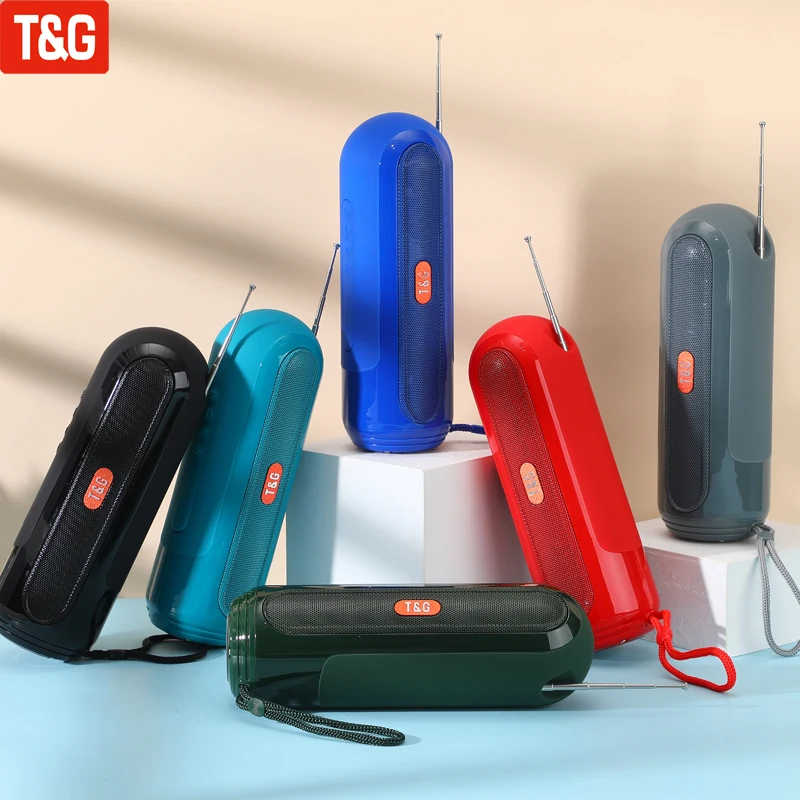 

Беспроводная Bluetooth-Колонка TG618, s басовый сабвуфер, тканевый портативный динамик, уличный громкий динамик с AUX USB FM-радио