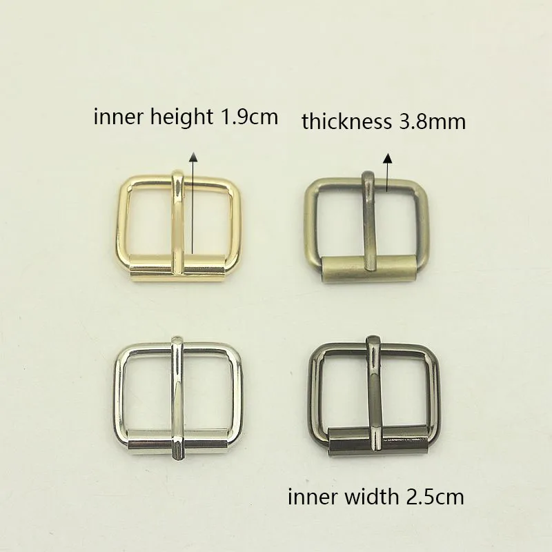 

20pcs 25mm Alloy Pin Buckle Belts Head 3.8mm Thickness Top Metal Single Needle Roller Belt Adjust Buckles DIY Hardware Accessory