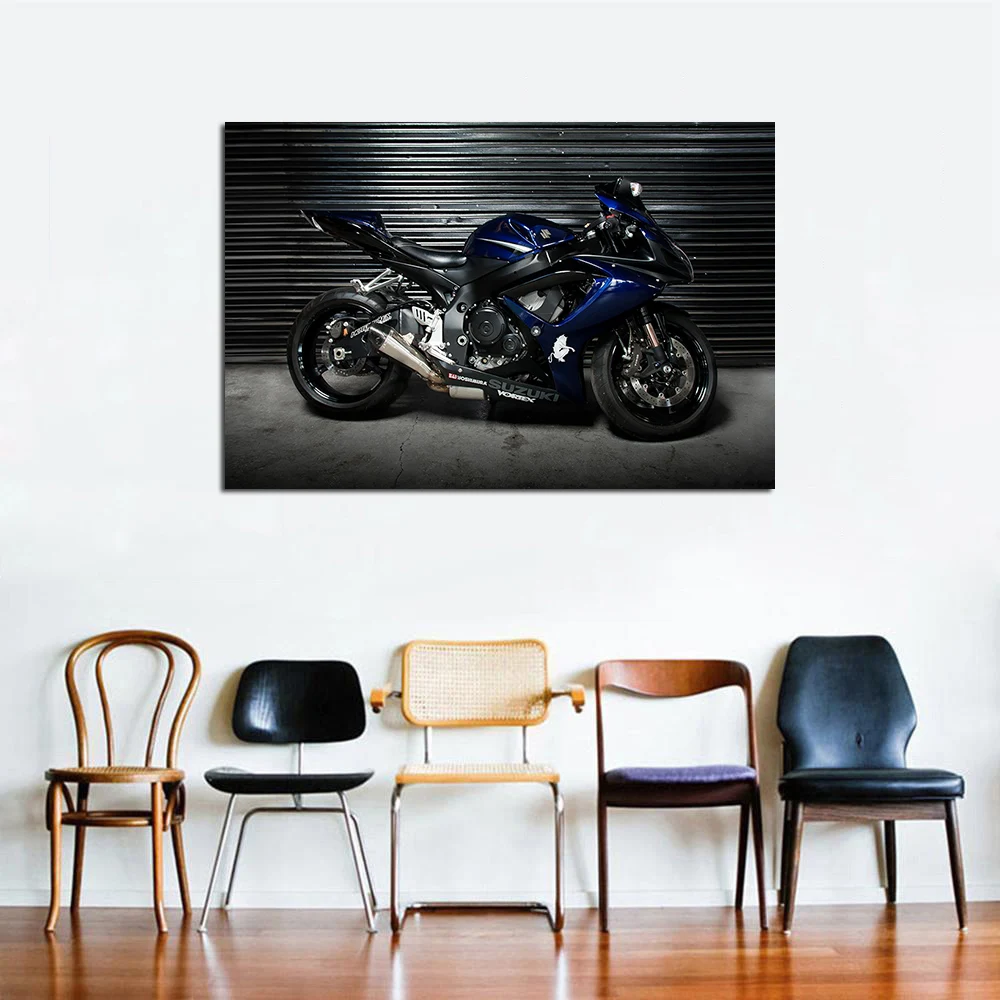 Motorcycles Wallpaper Suzuki GSX-R1000 Bike Posters and Prints Painting Canvas Wall Art Modern Home Decorations