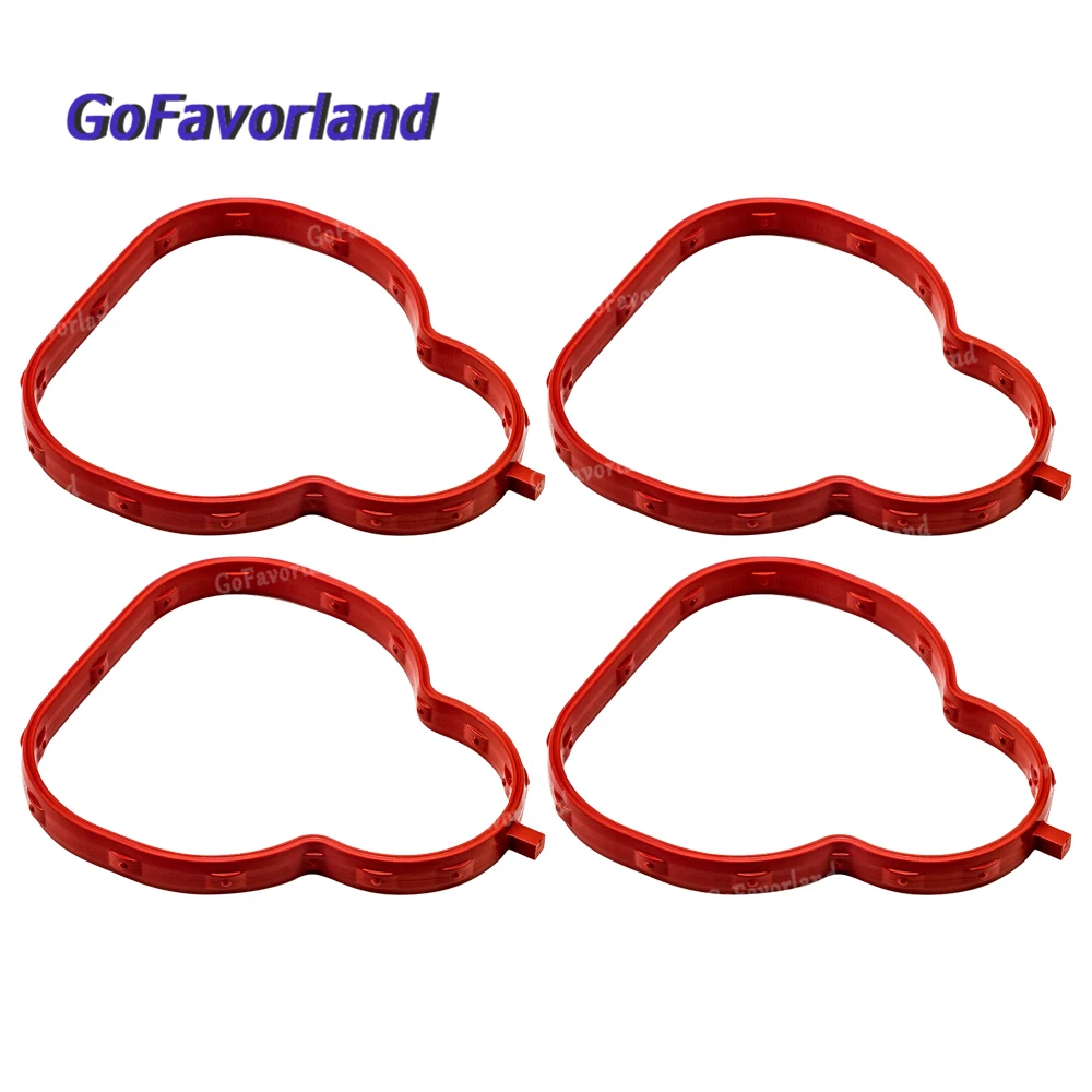 

4Pcs Intake Manifold Gasket Plastic Red ZJ0113111 13191600 For Mazda 2 De Dh 3 Zj Ve Zy De Zy Ve Zj 46 Z6 Ajusa