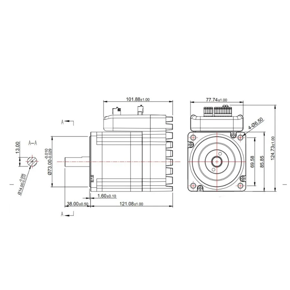 Imagem -03 - Jmc 4.5n. m Nema34 Integrado Circuito Fechado Motor Deslizante 6a 2480vdc 2000rpm Híbrido Servo Motor & Driver para Kits Cnc Ihss866045