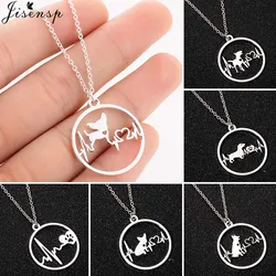 Hollow Pet Paw Footprint Necklace Women Cute Animal Bulldog Chihuahua Dachshunds Dog Necklaces Choker Ketting Jewelry Gift