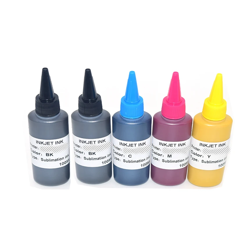 5PCS 100m/pc Sublimation Ink For Epson XP-520 XP-600 XP-610 XP-620 XP-700 XP-800 XP-810 XP-820 Printers