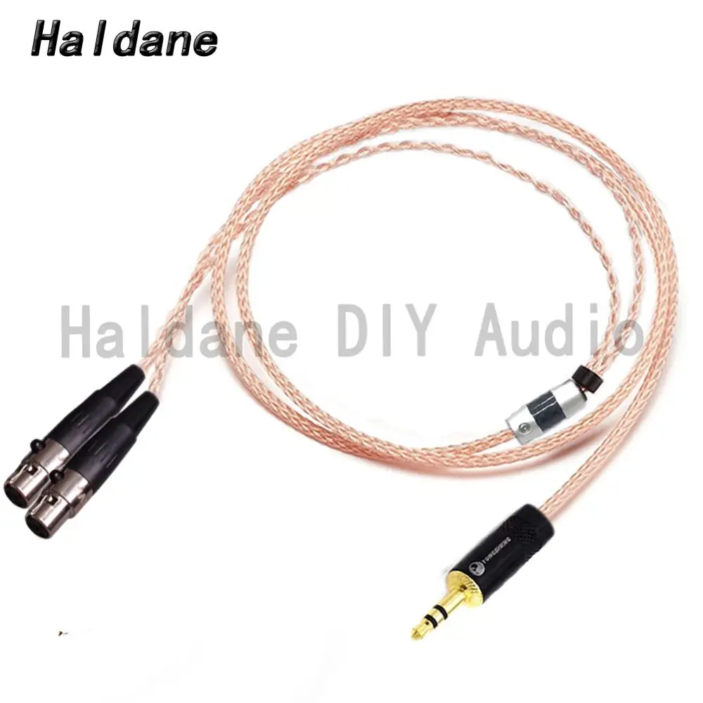 Haldane HIFI 2.5/3.5/4.4mm Single Crystal Copper Headphone Upgrade Replacement Cable for Audeze LCD-3 LCD3 LCD-2 LCD2 Headphones