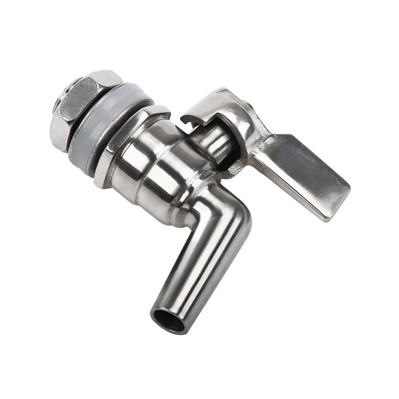 3/8\' Beverage Dispenser Faucet Tap Stainless Steel Spigot  Cold Beer Drink Juice Wine Barrel Faucet