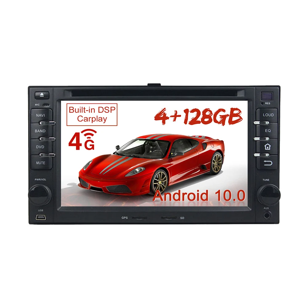 Android 10 4GB Car DVD Player GPS Navigation For KIA Cerato Sportage Carens OPTIM Spectra Sorento Radio Tape Recorder Head Unit