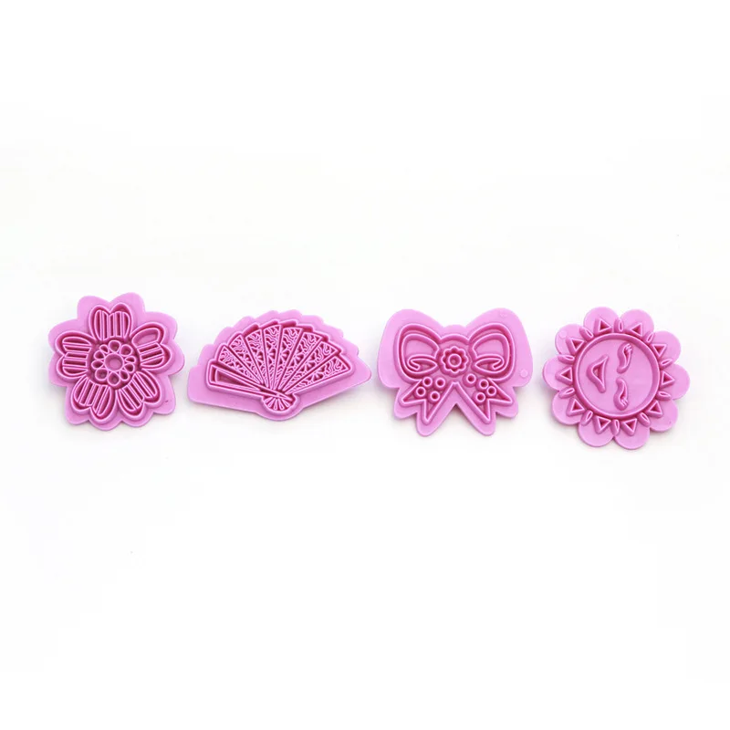 4 To 5 Piece Suit Diy Tools Fondant Cake Mold Set Baking Embossing Mould Dessert Decoration Cookies Stamps