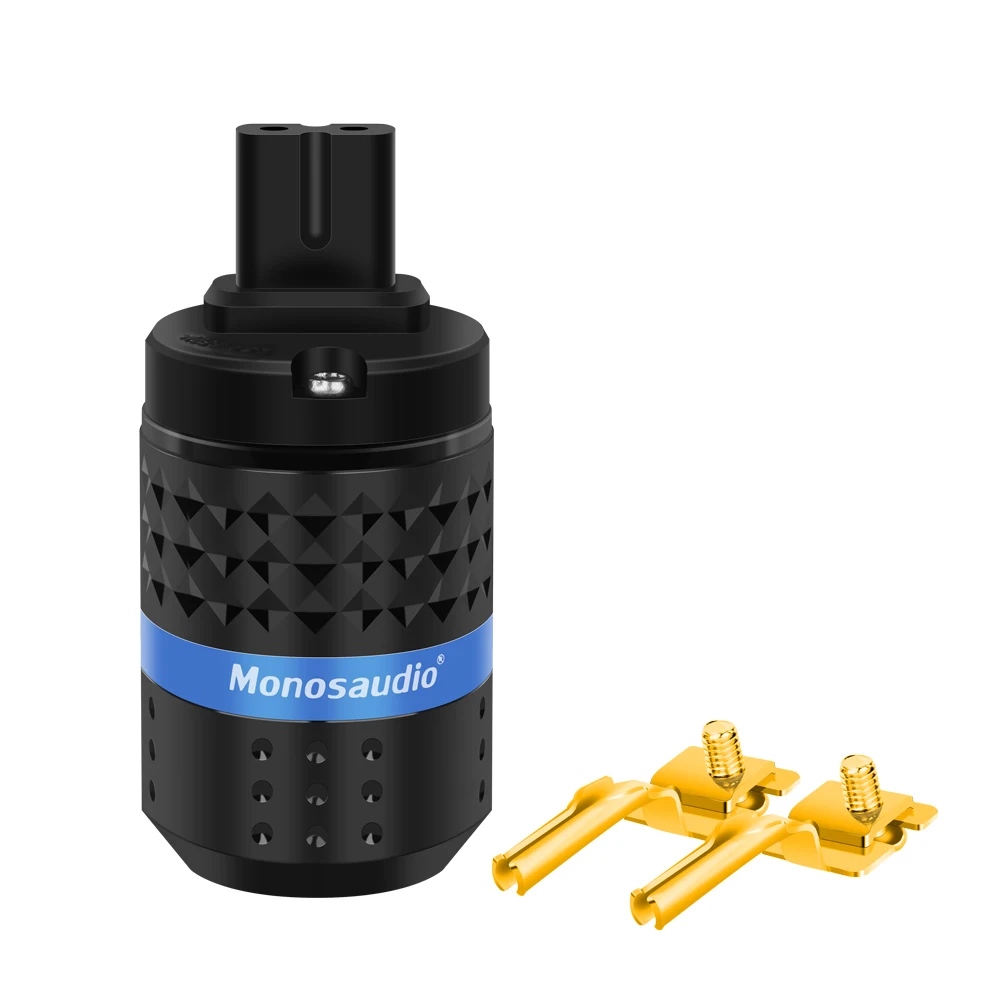 Monosaudio reines Kupfer, vergoldet/rhodiniert, Abbildung 8 C7, 25 A/250 V/C19, 20 A/250 V, weiblicher AC-Steckdosenanschluss für HiFi-Audio – Detail 12