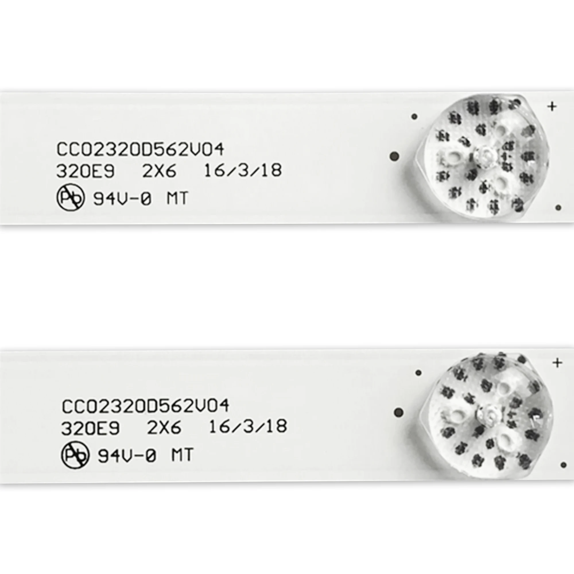 10 개/몫 새로운 Led 백라이트 CC02320D562V04 32 인치 스트립 LE-8822A SJ.HL.D3200601-2835BS-F 320E9 2X6 6v 6 램프 56CM 100% 새로운