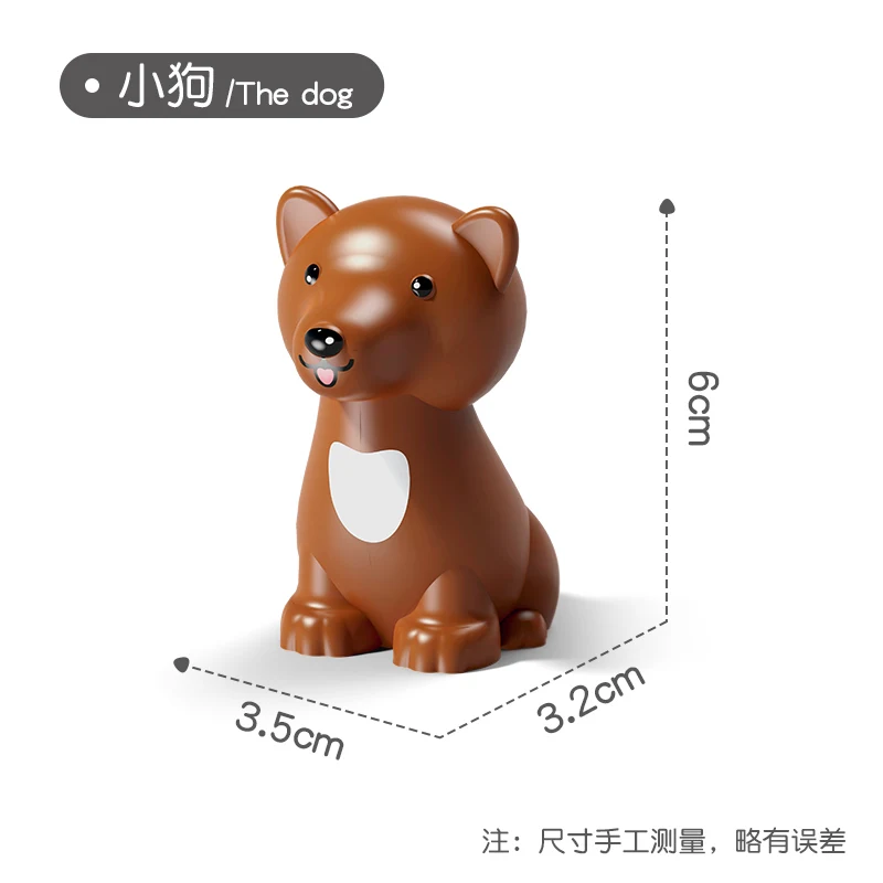 Big Size Animal Model Building Blocks Accessories Lion Sheep Koala Bear Monkey Deer Giraffe Penguin Zebra Toys For Children