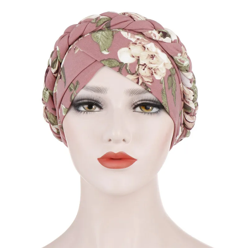 2024 Cotton Print Muslim Turban scarf for women islamic inner hijab caps Arab wrap head scarves femme musulman turbante mujer