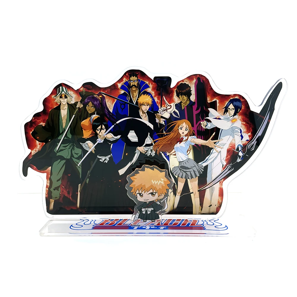 BIG SIZE Bleach group ichigo Orihime Uryuu Yasutora Kisuke Yoruichi GM acrylic stand figure model plate holder cake topper anime