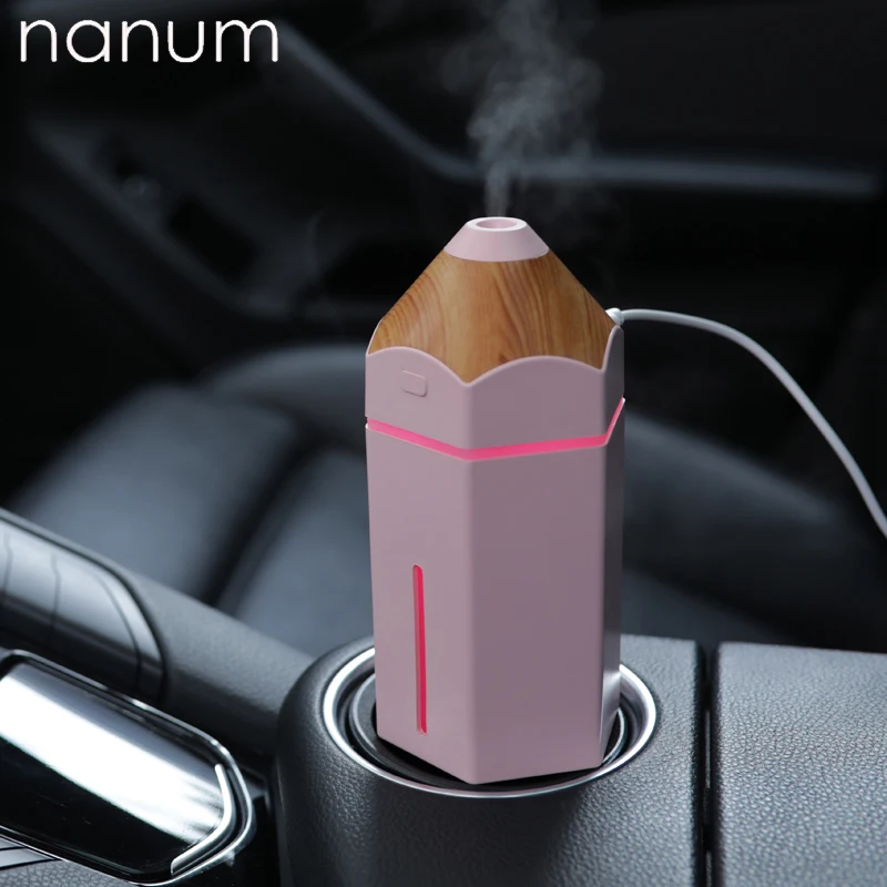 

New 230ml Pencil Humidifier Ultrasonic Mini USB Fogger LED Purifier Aromatherapy Essential Oil Diffuser Car air freshener