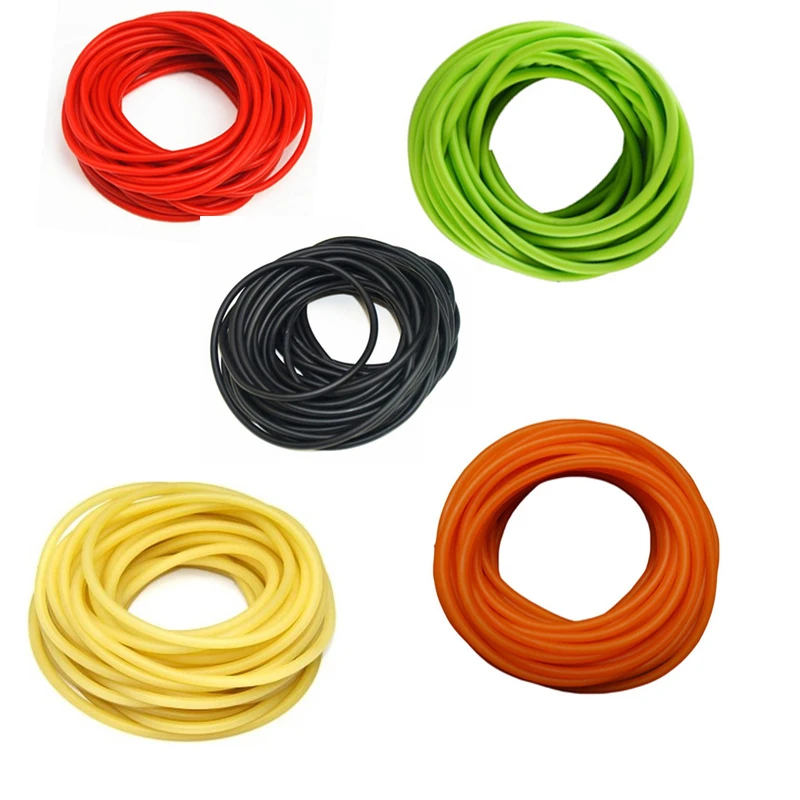 5m  Shooting Natural Latex Slingshot Rubber Tube Bow Rubber Band Catapult Elastic Part Tool New 1745 New Hot