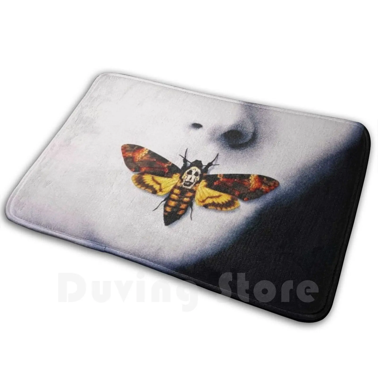 Moth Hush Mat Rug Carpet Anti-Slip Floor Mats Bedroom Silence Of The Lambs Silence Des Agneaux Hannibal Hannibal Lecter Classic