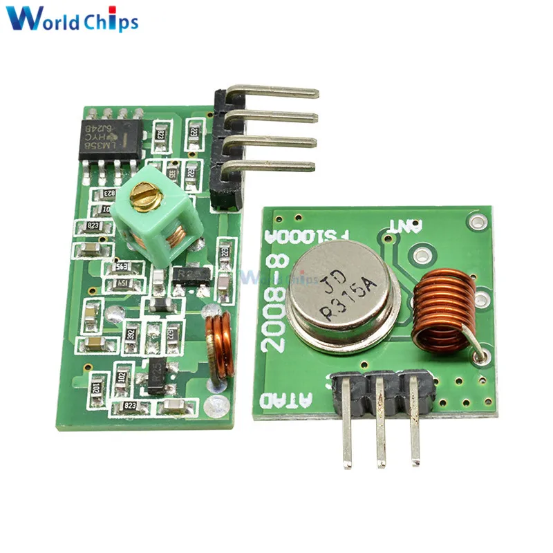 433 Mhz RF Transmitter and Receiver Module Link Kit for ARM/MCU WL DIY 315MHZ/433MHZ Wireless Remote Control for arduino Diy Kit