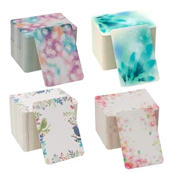 30 stücke 5X7cm Blume Ohrring Karten für Display Armband Halskette Karte Schmuck Display Verpackung Hängen Papier Karte Hängen Preis Tag