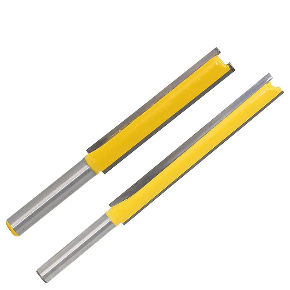 Imagem -06 - Vack-long Straight Router Bit Fresa de Madeira Trimmer End Mill Cnc Cutting Ferramentas para Madeira 48 mm Shank 6.35 mm 50 mm 63 mm 76 mm