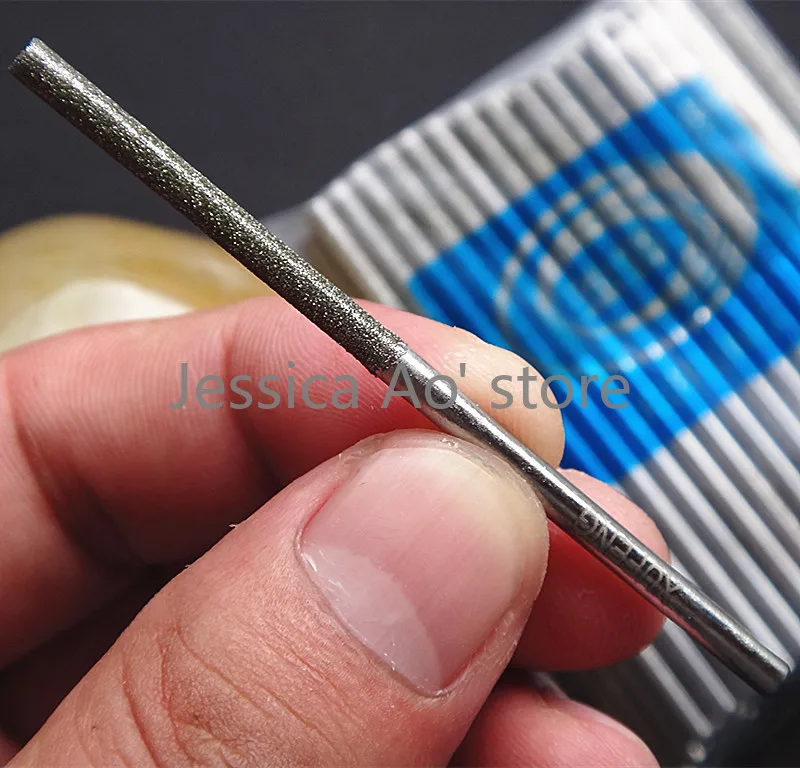 21 pz 1.5 2 3.2mm CBN diamante rettifica ago esteso cilindrico asta di macinazione boro nitruro gioielli giada utensili abrasivi