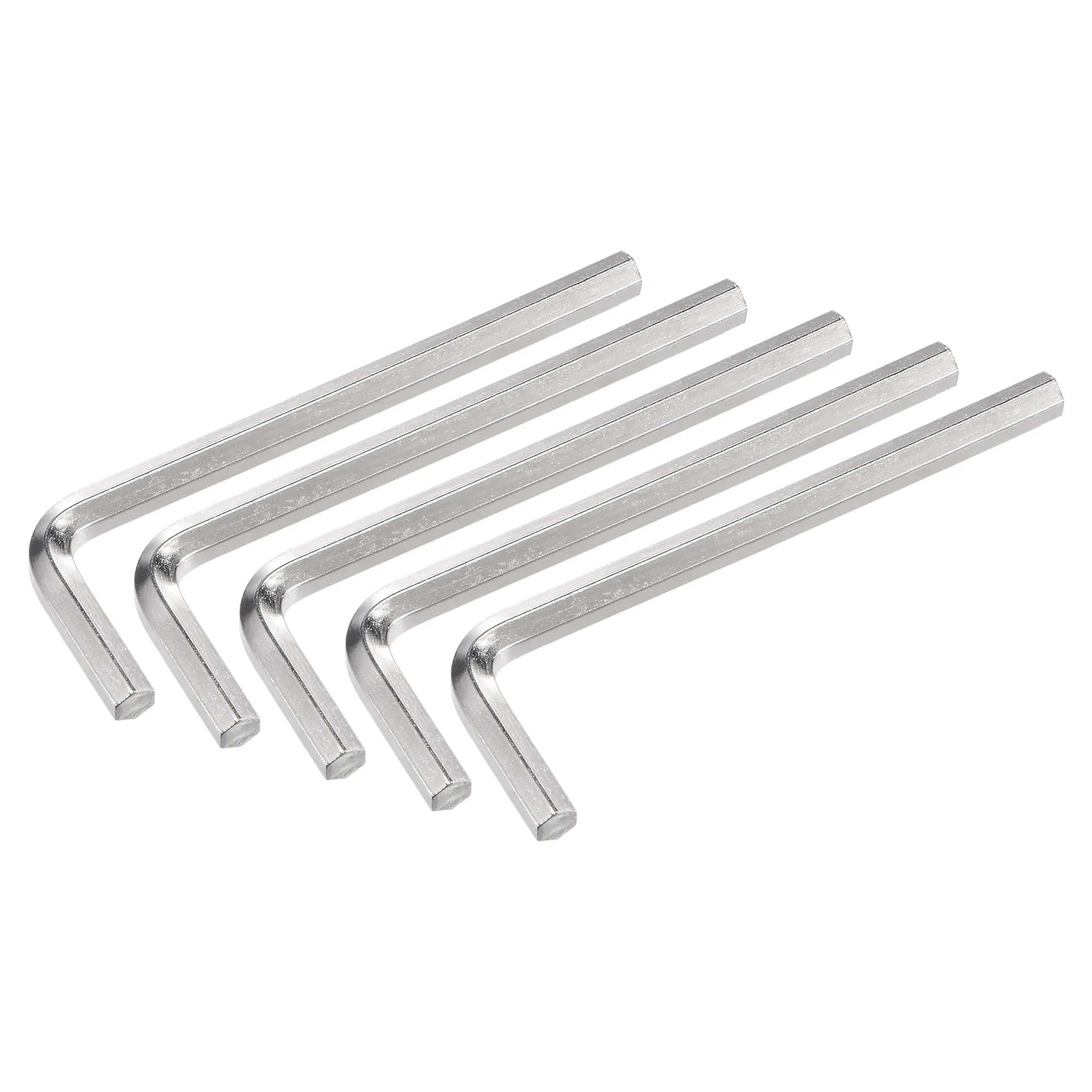 Uxcell 4mm Hex Key Wrench, L Shaped Long Arm CR-V Repairing Tool 5 Pcs