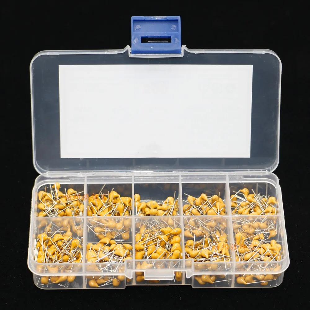 500PCS 10 Values 0.1uF~10uF Monolithic Capacitor 50pcs Each Value