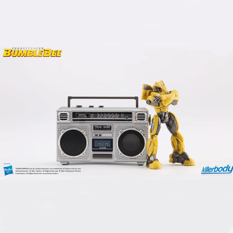 

New Transformers Bumblebee Mini Retro Cassette Player w/ FM Radio Function& Speaker& Figurines