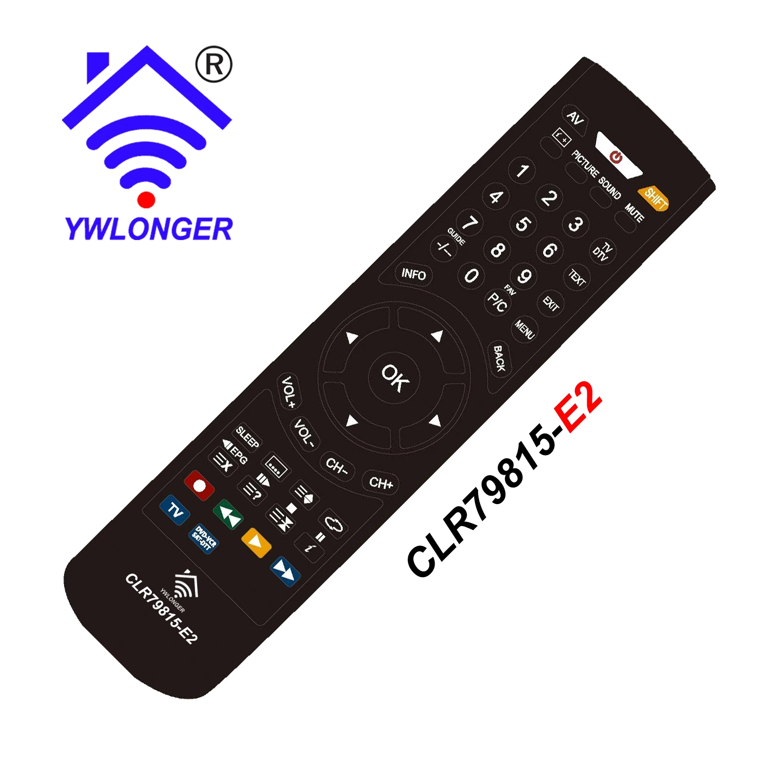 

(NOT CONTAIN SHIPPING)LONGER IR PRC CLR79815-E2, CLR79815-E4 5pcs PROGRAMMED BY PC, REPLACE ALL ORIGINAL REMOTE CONTROL