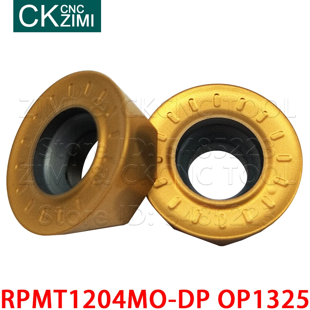 10P RPMT1204MO-DP OP1325 RPMT 1204MO DP كربيد إدراج طحن إدراج أدوات أدوات مخرطة معدنية باستخدام الحاسب الآلي قاطعة المطحنة إدراج