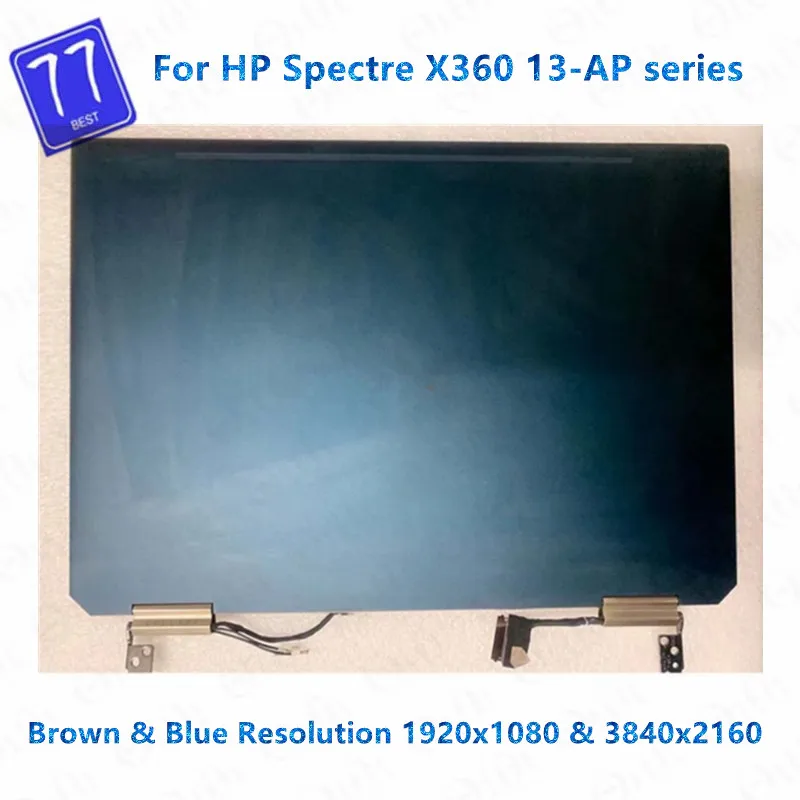 13.3 "Fhd Uhd Voor Hp Spectre X360 13-AP Serie Lcd Touch Screen Vervanging Volledige Vergadering Met Scharnieren L3748-001 L37650-001