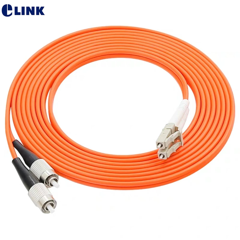 

fiber optic patch cord LC-FC duplex 1m 2m 3m 5m 7m 10M 50/125um 62.5/125um FC-LC OM1 OM2 dual ftth jumper 0.3dB 10pcs