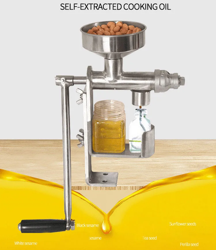 

Domestic Non-Automatic Oil Press, Hot and Cold Oil Press, Handoperated Small Juicer, Sesame Peanut, Rapeseed, Soybean