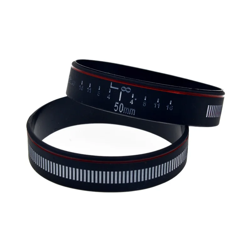 1 Stück Silikon-Armband mit Kameralinsenmarkierungen, Fokusier-Linsen-Armband, Unisex, verstellbares Armband für Sport und Fitness – Detail 7