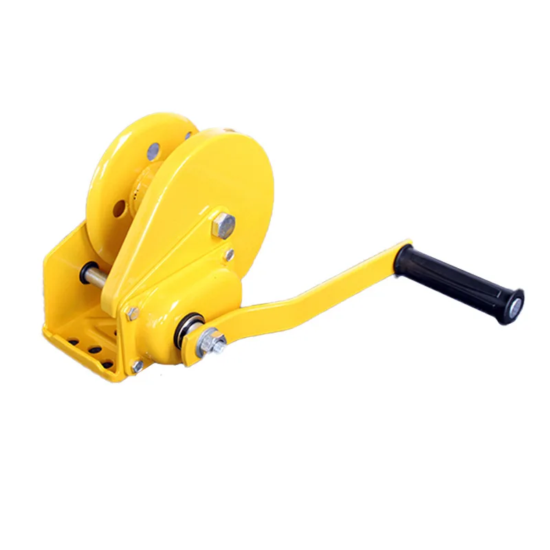 Self-locking hand capstan 1200 pound wire rope hand capstan