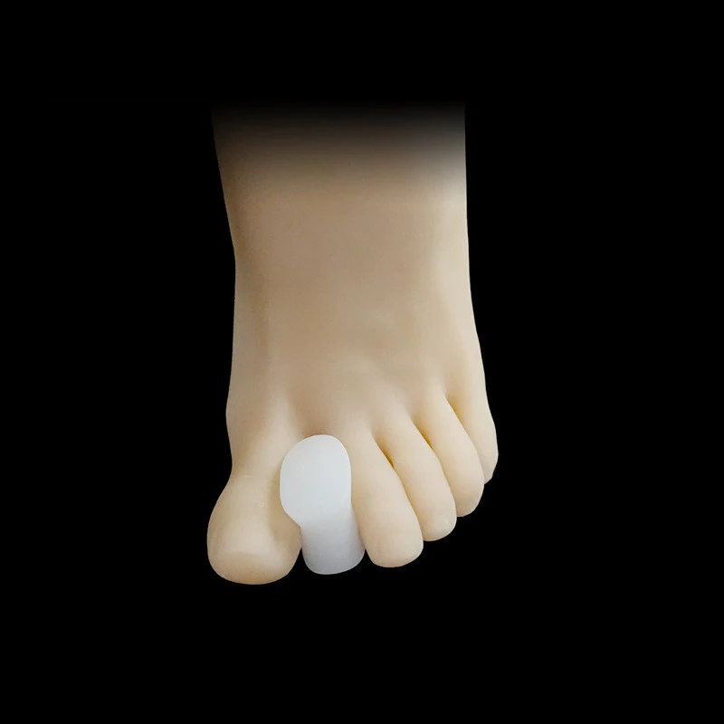 1 Pair Silicone Gel Toe Sleeves Separators Finger Insole Protector Foot Caps Protector Feet Finger Toe Protector Insert