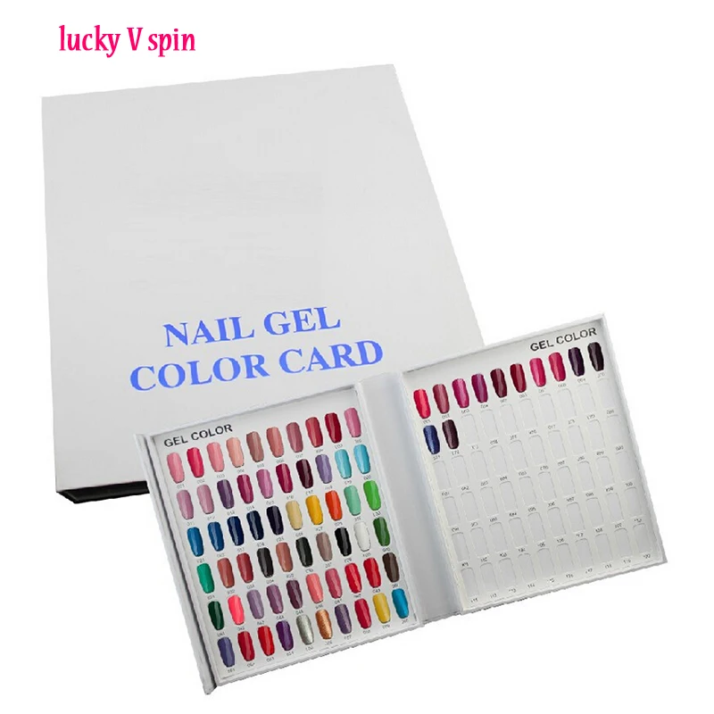 

Three Colors Nail Tips Display Book DIY Nail Art Showing Shelf Gel Nail Polish Color Card Chart Painting Dedicated Display Board