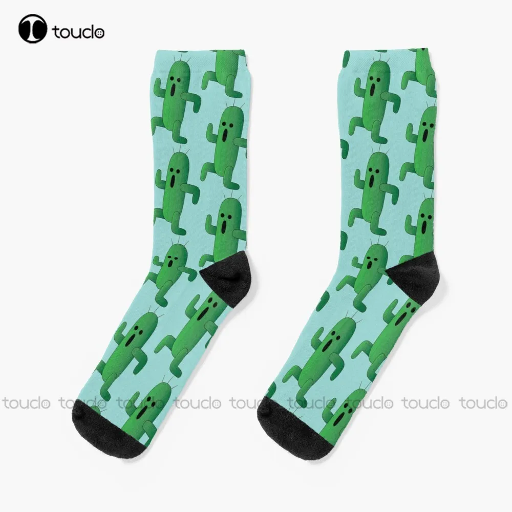 Cactuar Final Fantasy Socks Custom Women Socks Personalized Custom Unisex Adult Teen Youth Socks 360° Digital Print Fashion New