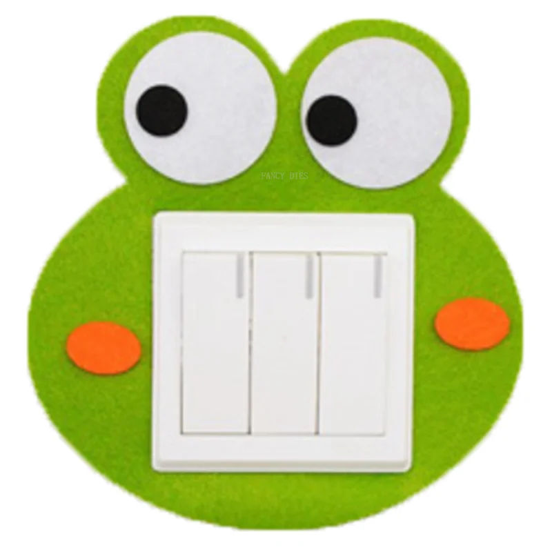 

2021 New Green Frog Switch Wall Sticker Cutting Dies Wooden Knife Die Compatible With Most Manual Die Cut Cutters